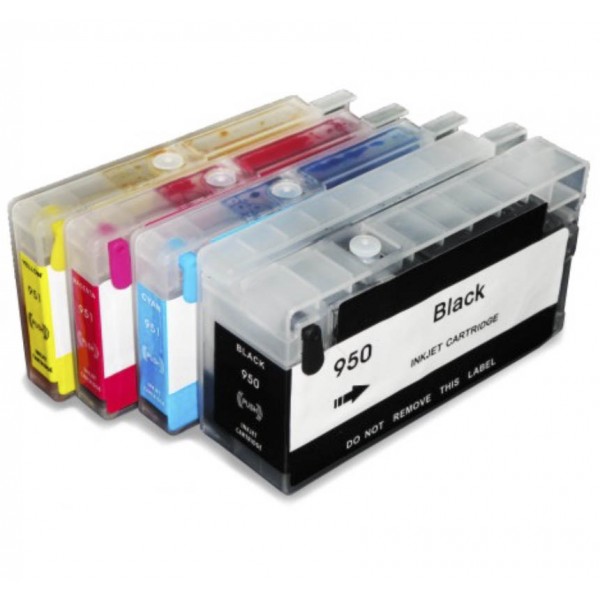 Hp Officejet Pro 8610 8620 Muadil Kartuş Seti Dolu - Muadil Hp 950 951xl Kolay Dolum Kartuş