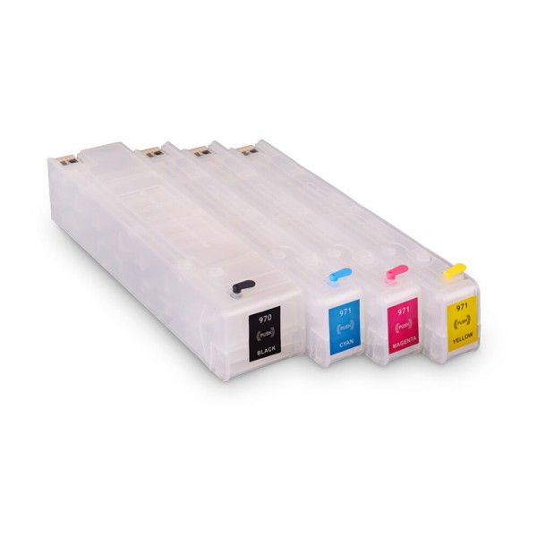 Hp 970 971 Muadil Çipli Dolan Kartuş seti çipli - Hp X451 X551 X476 X576 dolan kartuş