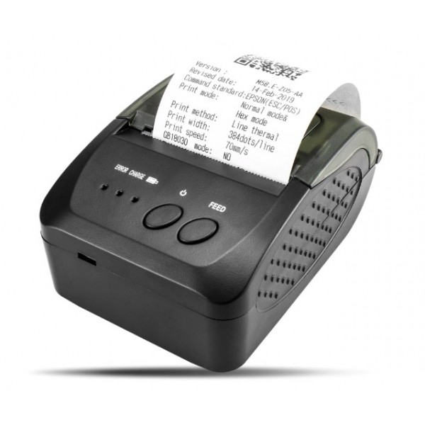 Bluetooth Termal Yazıcı 58mm Fiş Makbuz Yazıcısı - Termal Printer Yazıcı Fiş Yazıcısı Şarjlı