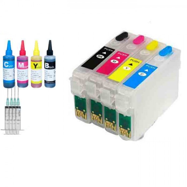 Muadil Epson 1281 1284 Kartuş Ve Mürekkep Set - Muadil Epson 1281 1284 4 Adet Kartuş Set