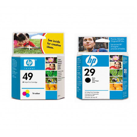 Hp 49 Renkli Hp 29 Siyah 51629ae Kartuş Set