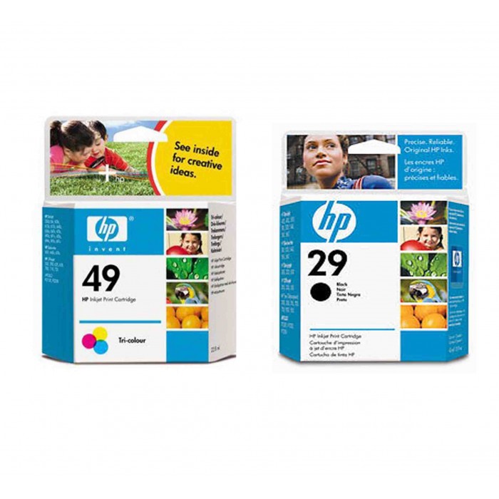 Hp 49 Renkli Hp 29 Siyah 51629ae Kartuş Set