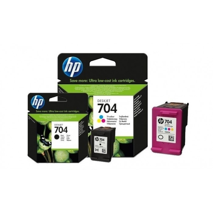 Hp 704 Orjinal Kartuş Seti uyumlu model Hp Deskjet 2060