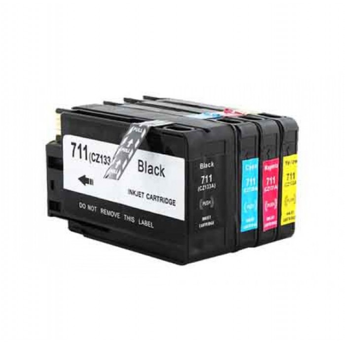 Hp 711 Designjet T120 T520 Muadil Kartuş Seti Dolu Çipli