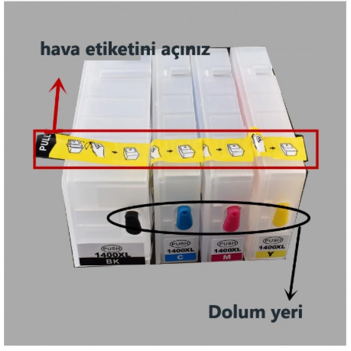 Canon mb2340 Pgı-1400 dolan kartuş seti